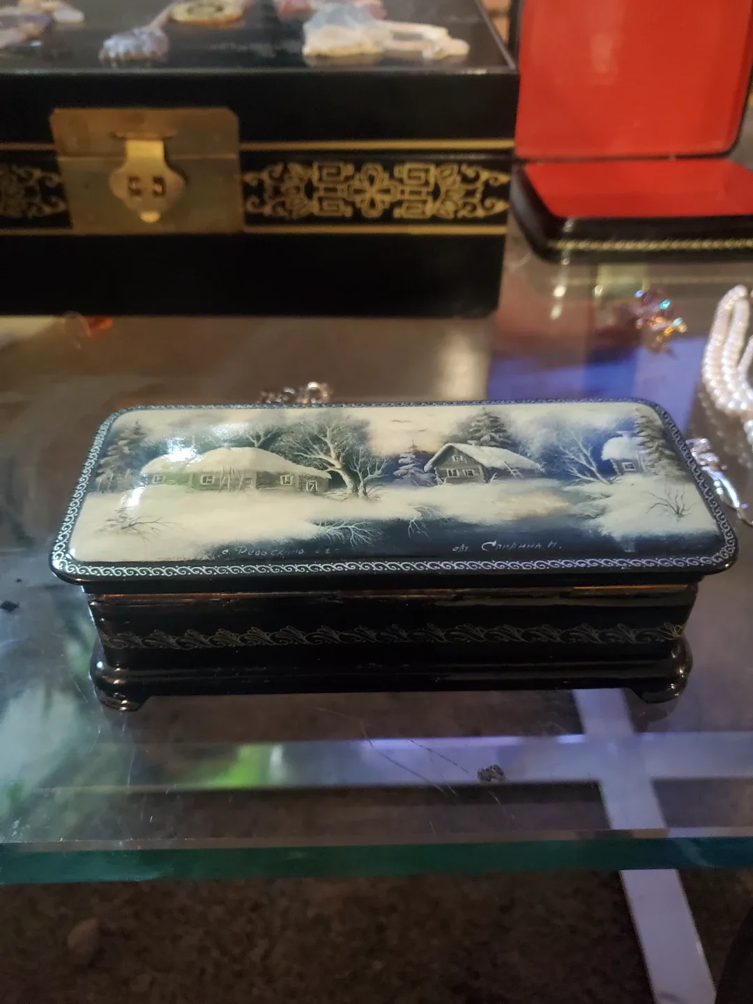 Vintage Russian Lacquer Box
