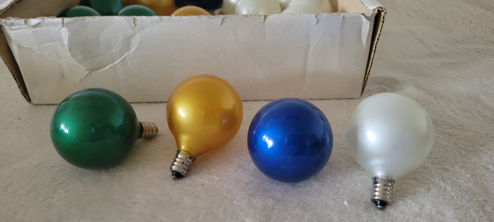 Vintage Christmas Light Bulbs - Multi-Colour - photo 4