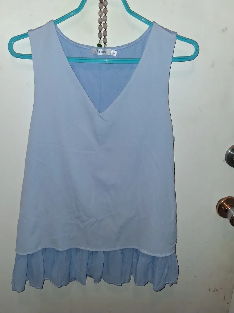 RICKI'S Light Blue Tank Top - Size L