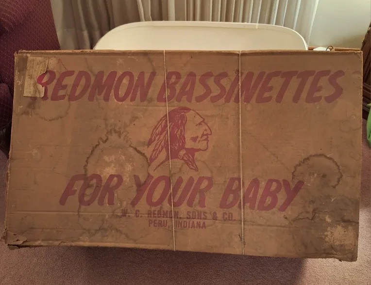 Vintage Mid-Century Redmon Wicker Bassinet image indicator(8)