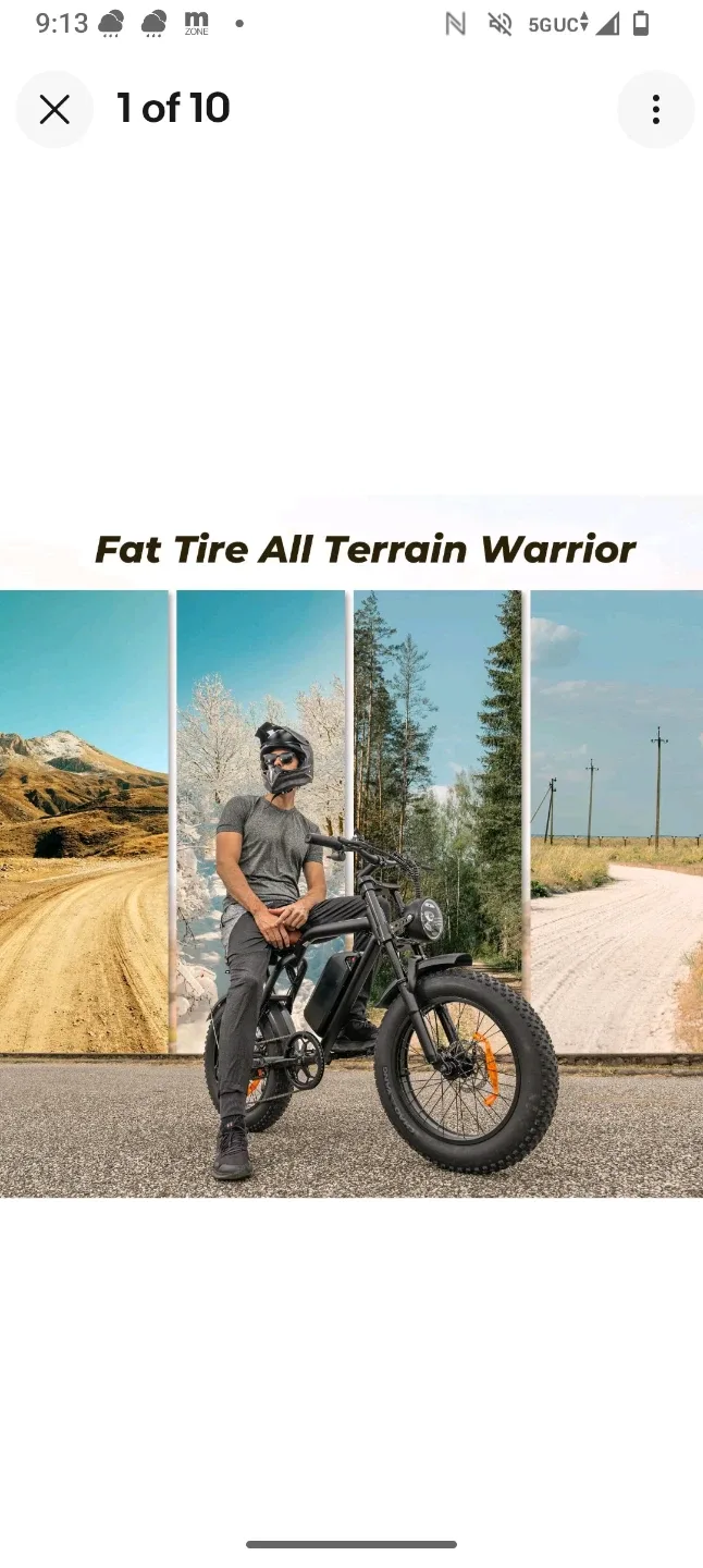 Fat Tire All Terrain Warrior ebike thumbnail