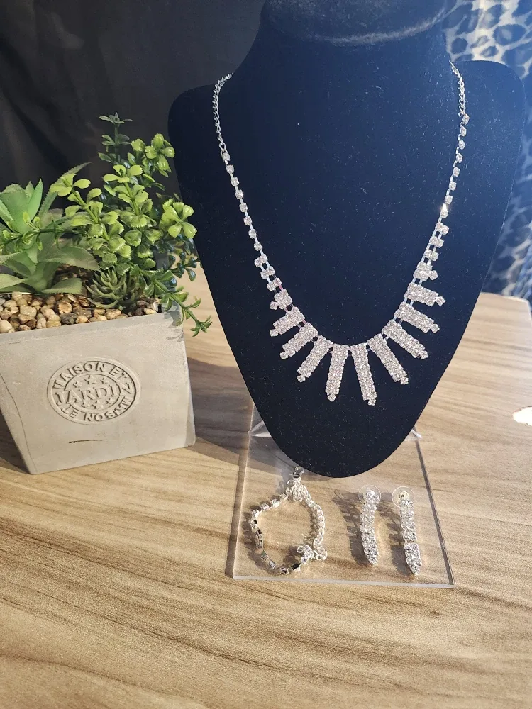 Necklace, Bracelet, and Earring Set