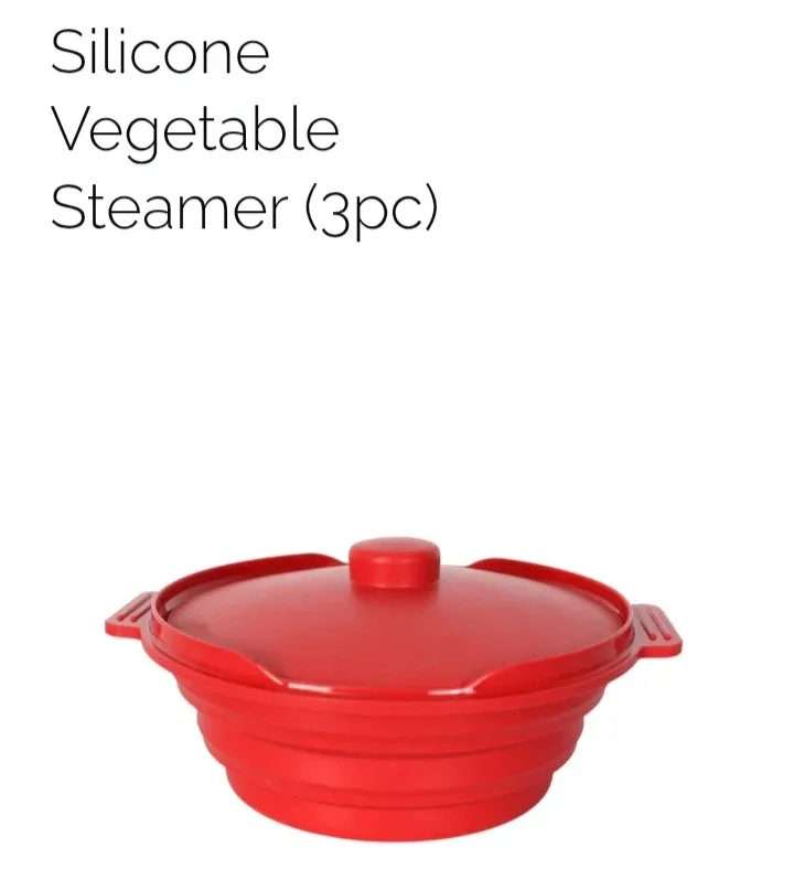 NIC & SYD Home Vegetable Steamer - 3pc Silicone Set image indicator(2)