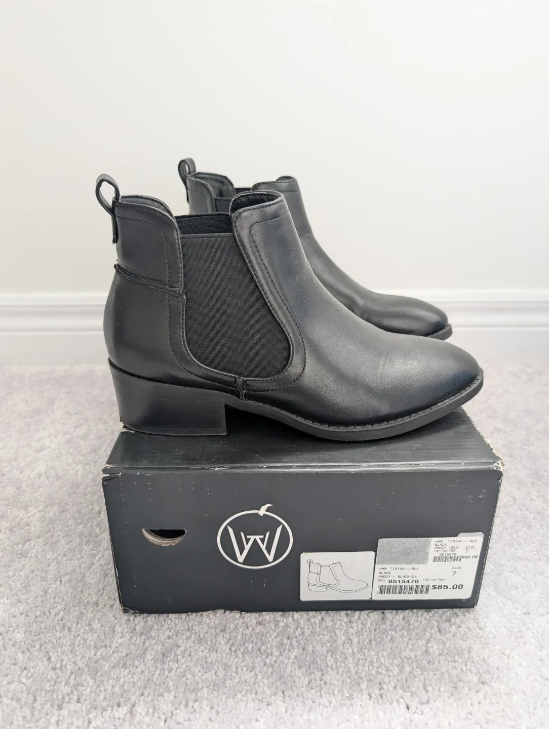 Black Chelsea Boots - Size 7