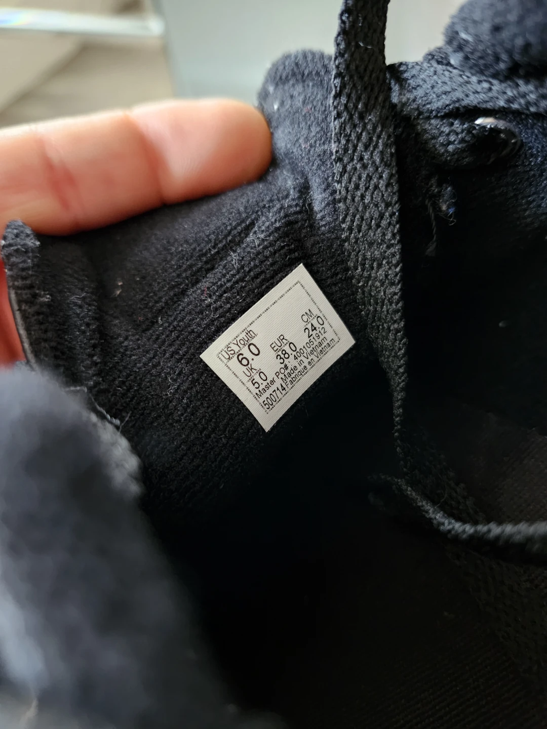 Vans Black Leather Sneakers - Youth Size 6 - photo 5