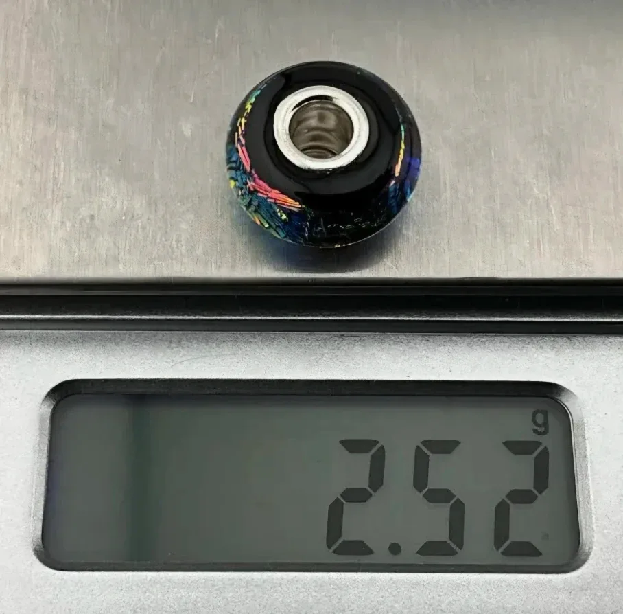 "CHAMILIA" Murano Glass Rainbow "925"  sterling silver charm image indicator(5)