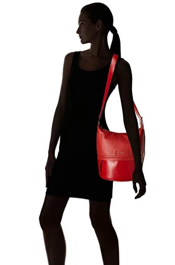 NWT LODIS Kate Convertible Bucket Leather Bag,