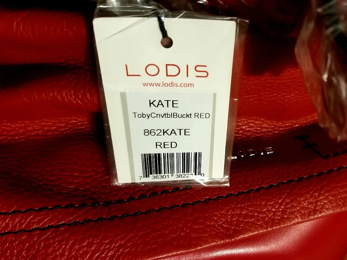 NWT LODIS Kate Convertible Bucket Leather Bag image indicator(6)