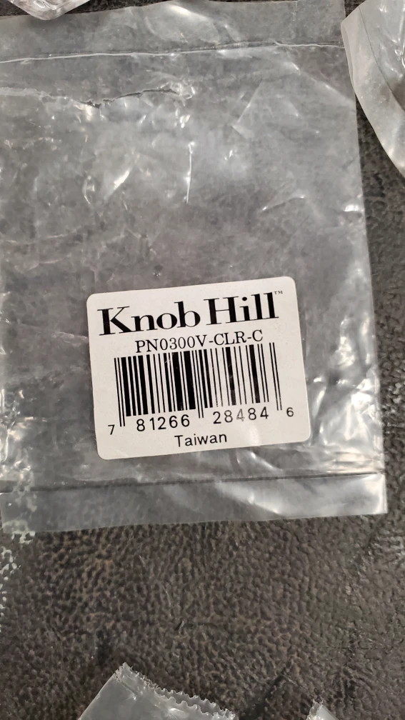 Knob Hill PN0300V-CLR-C Clear Glass Cabinet Knobs - photo 4