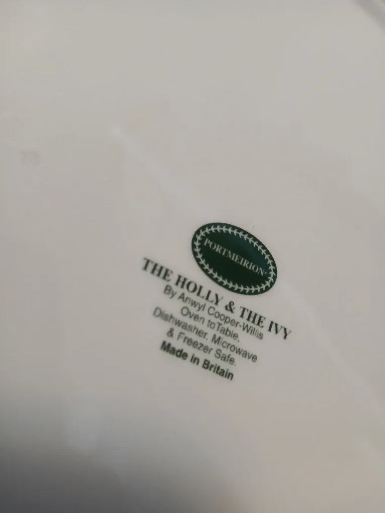 New Portmeirion The Holly & The Ivy Plate image indicator(3)