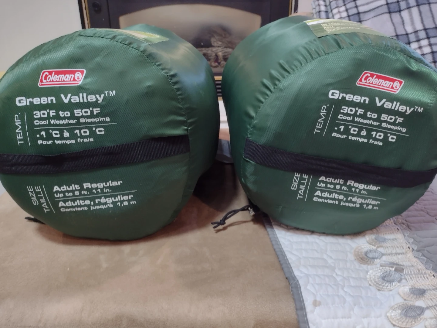 Coleman Green Valley Sleeping Bag - Adult Regular
