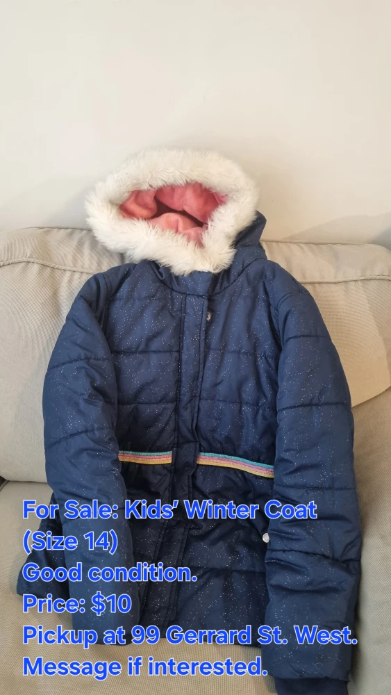 Kids' Winter Coat - Size 14