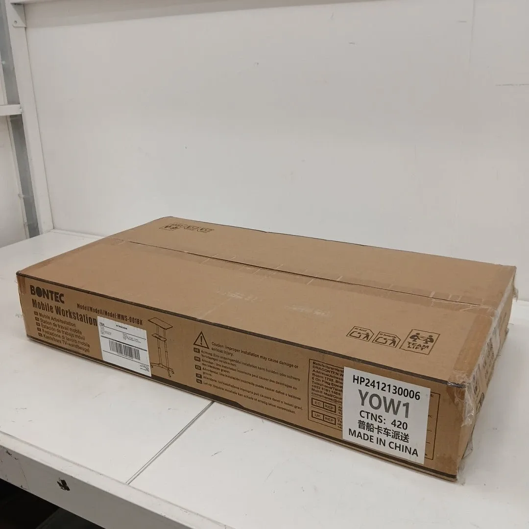 Mobile Standing Laptop Desk with Storage Tray, Height Adjustable image indicator(2)