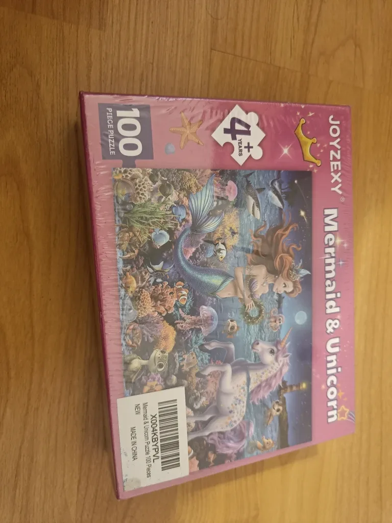New JOYZEXY Mermaid & Unicorn 100 Piece Puzzle