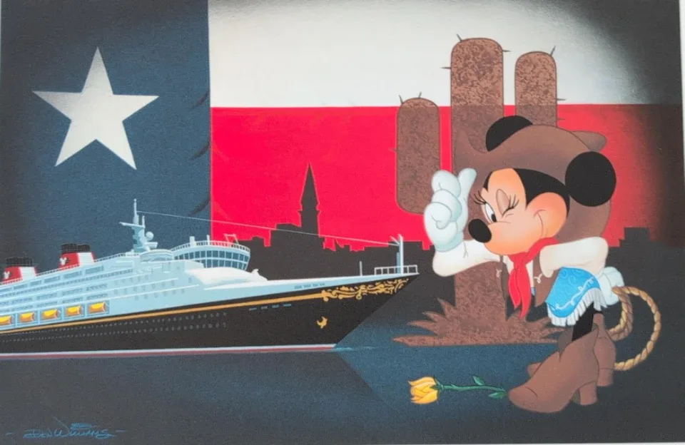 Disney Cruise Line 'Minnie Extends a Big Texas How-Dee!' Print