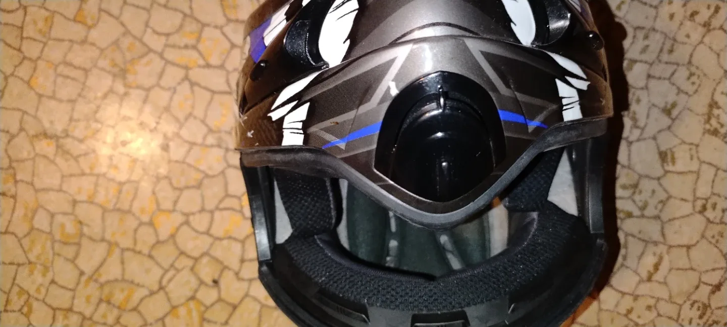 Blue & Black Motorcycle Helmet image indicator(4)