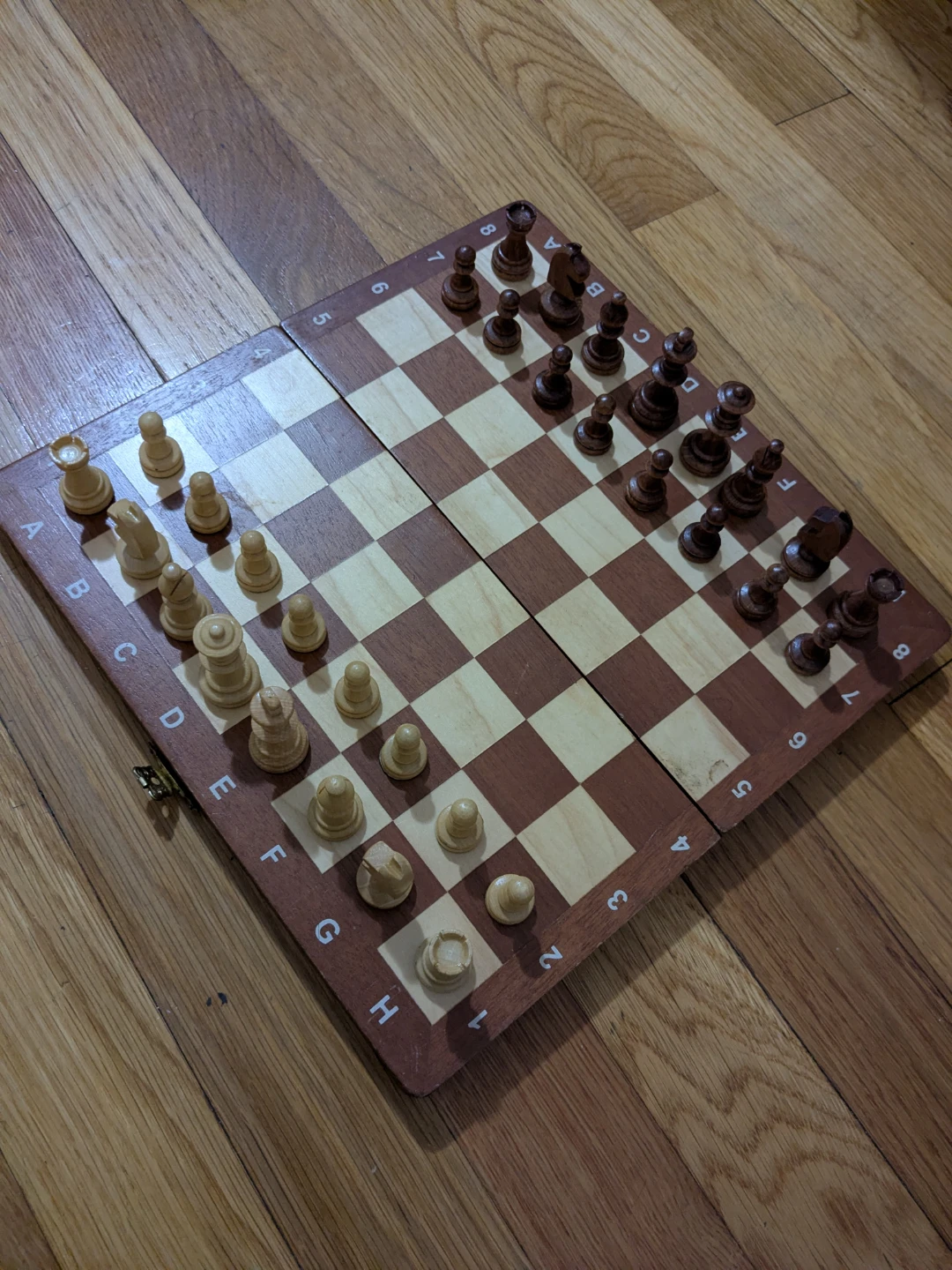 Magnetic Travel, Folding Wooden Chess Set