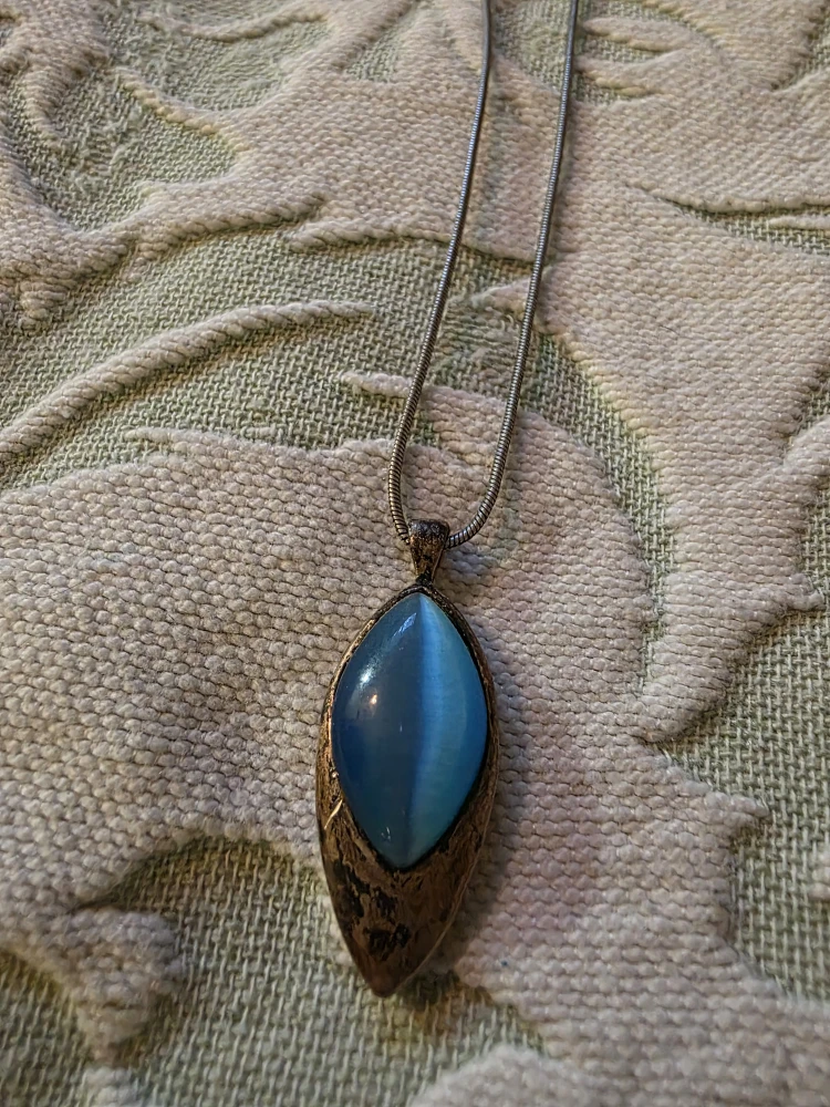 Blue Stone Pendant Necklace 🏆 - photo 4