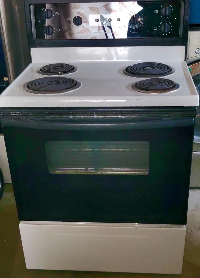 Kenmore Black and White Electric Stove