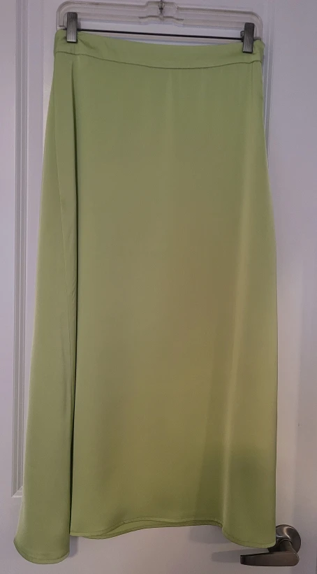 Green sage Midi Skirt