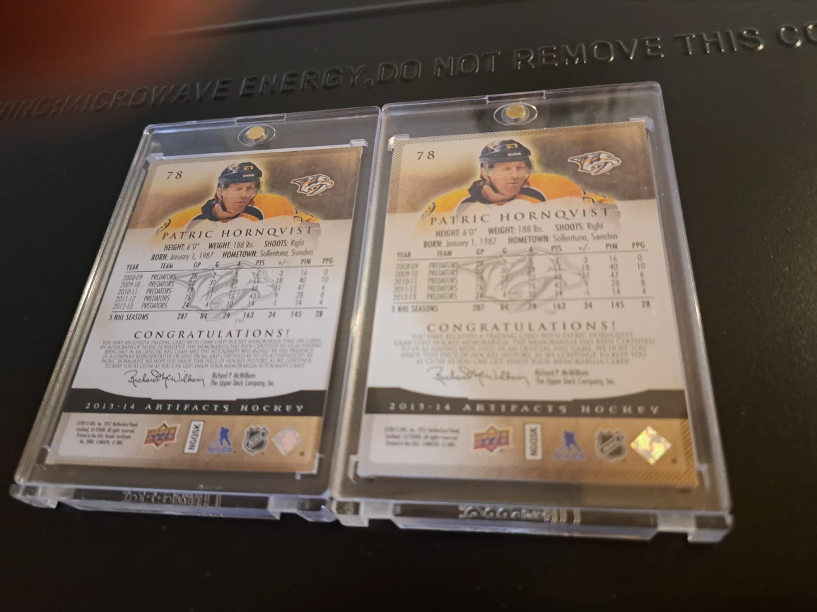 Patric Hornqvist Artifacts Hockey Card Lot - photo 5