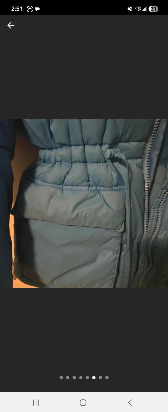 Levi’s Blue Ice Turquoise Puffer Jacket image indicator(3)