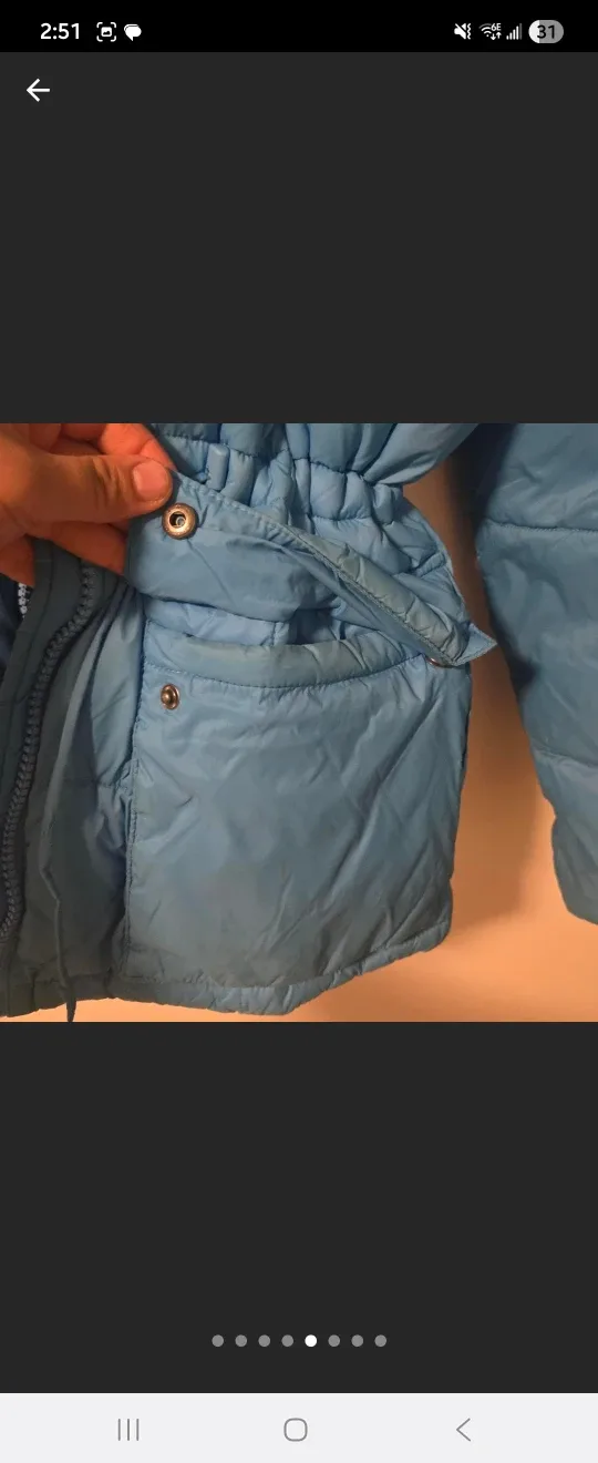 Levi’s Blue Ice Turquoise Puffer Jacket image indicator(4)