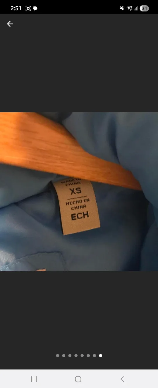 Levi’s Blue Ice Turquoise Puffer Jacket image indicator(7)