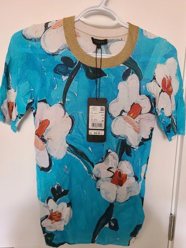 Escada Floral Print Top - Size XS image indicator(2)