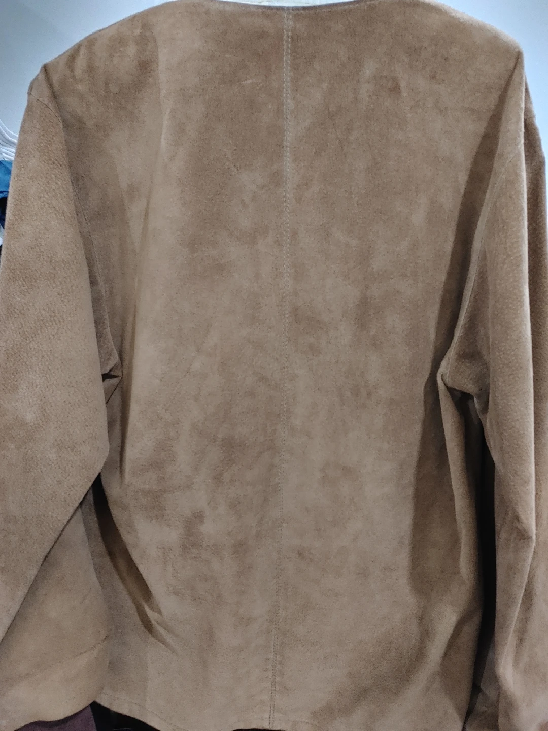 🧡SUPER COOL HIPPY GENUINE LEATHER SUEDE TOP MINT - photo 4