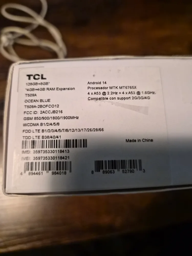Open box, yet never used. TCL 505 Ocean Blue Smartphone image indicator(2)