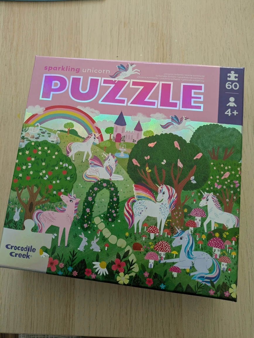 Crocodile Creek Sparkling Unicorn Puzzle