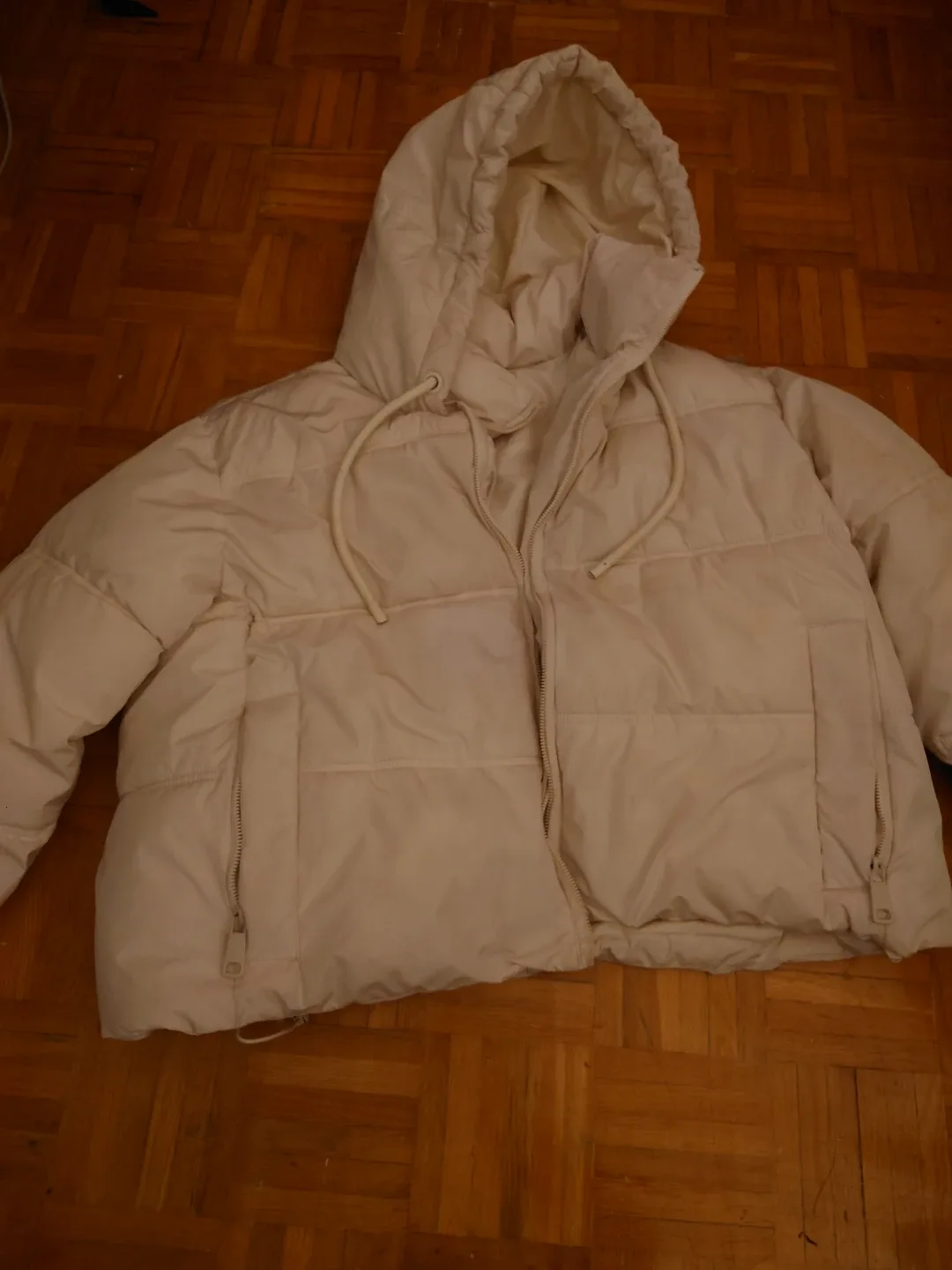 Beige Puffer Jacket