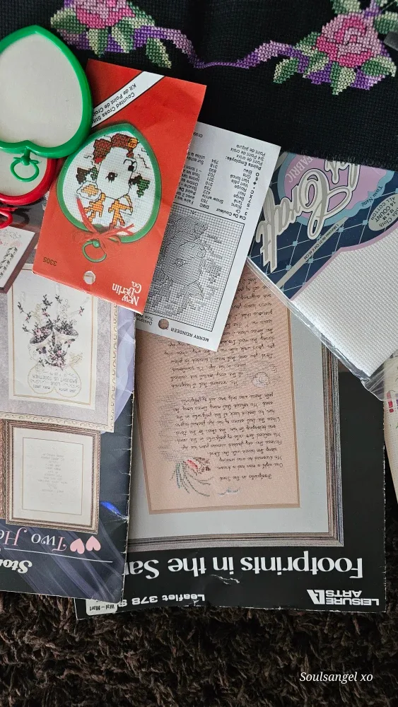 Cross Stitch Patterns & Floss Lot image indicator(6)