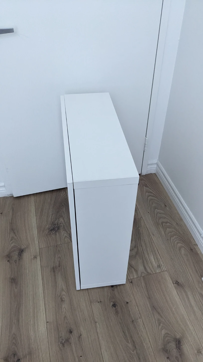 IKEA BESTA Cabinet White Frame, High Gloss White Door - photo 2