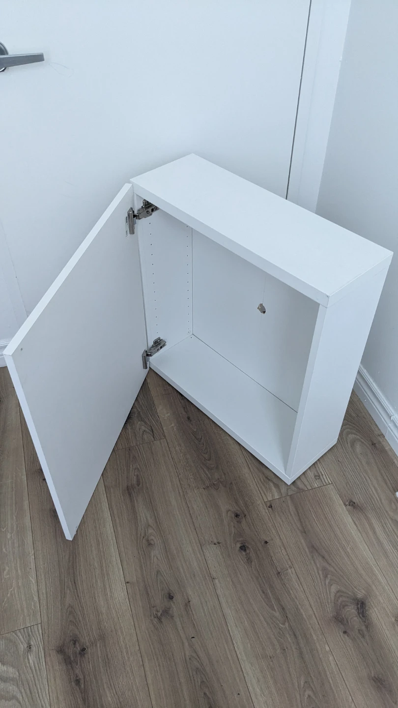 IKEA BESTA Cabinet White Frame, High Gloss White Door - photo 3