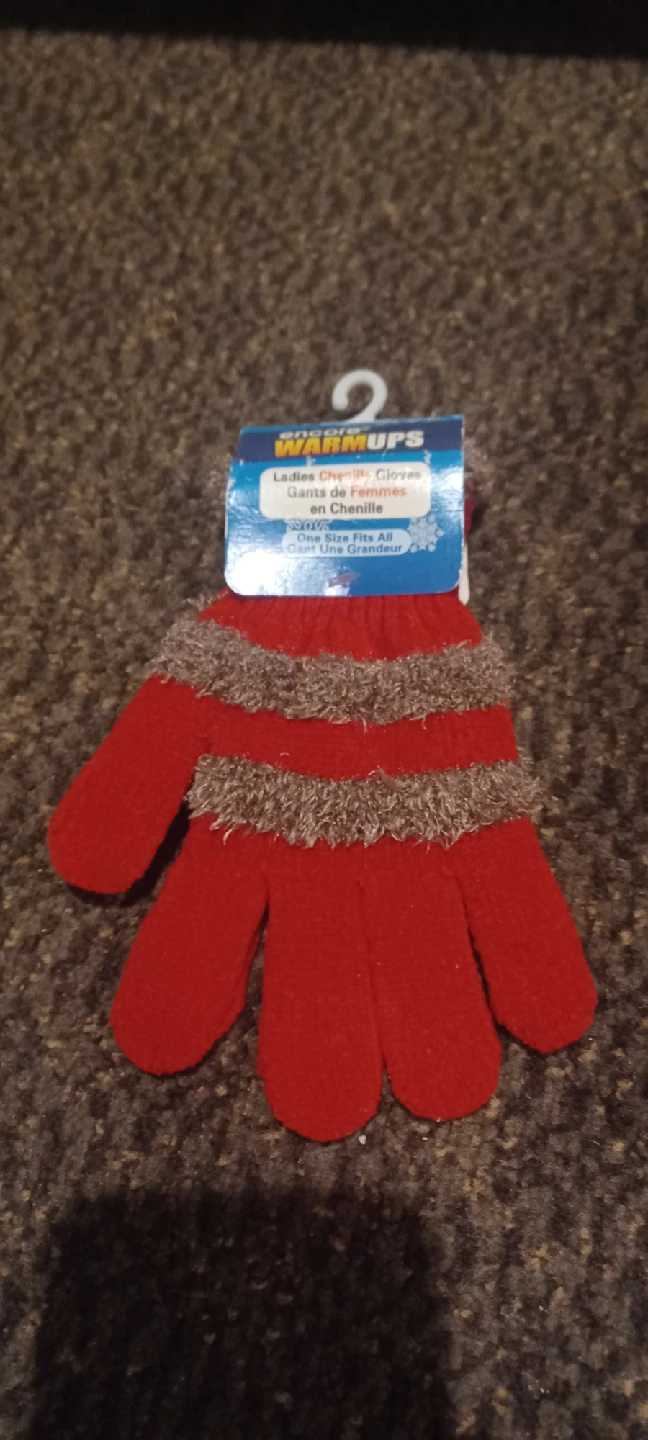 Encore Warmups Ladies Chenille Gloves - One Size