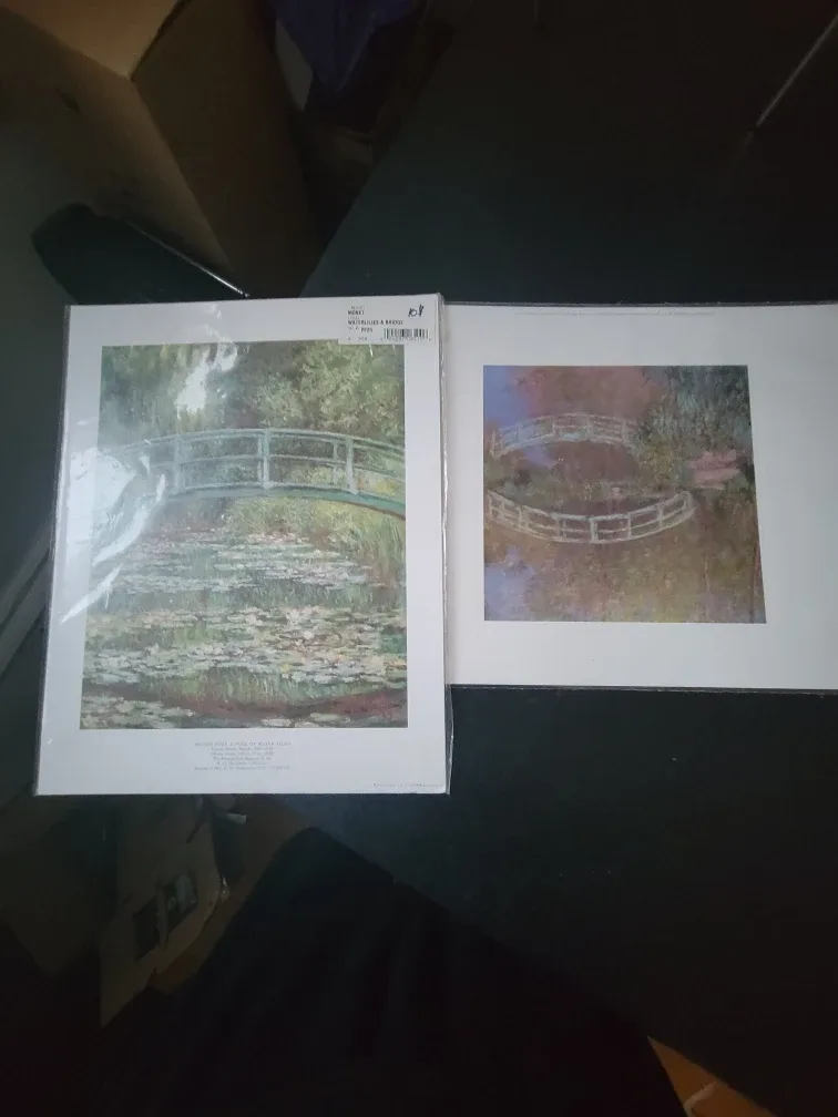 Monet 'Waterlilies & Bridge' and 'La Pont Japonaise' Prints