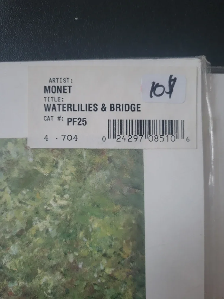 Monet 'Waterlilies & Bridge' and 'La Pont Japonaise' Prints image indicator(2)