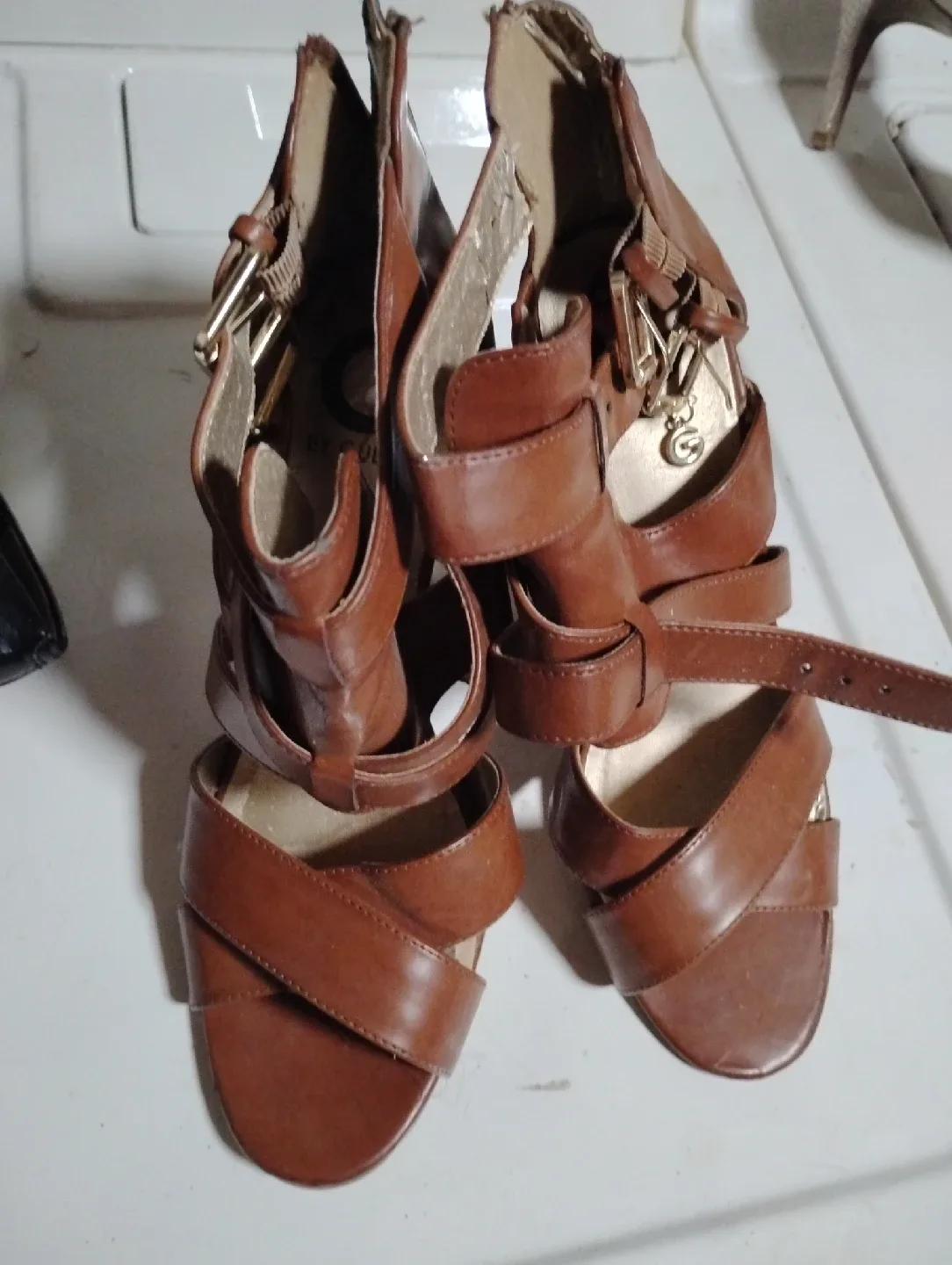 Guess Brown Heels - Size 8.5 thumbnail