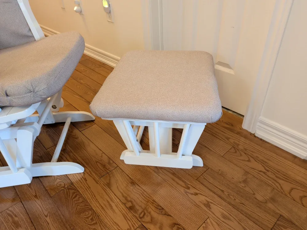 Glider Rocking Chair with Ottoman - Beige image indicator(3)