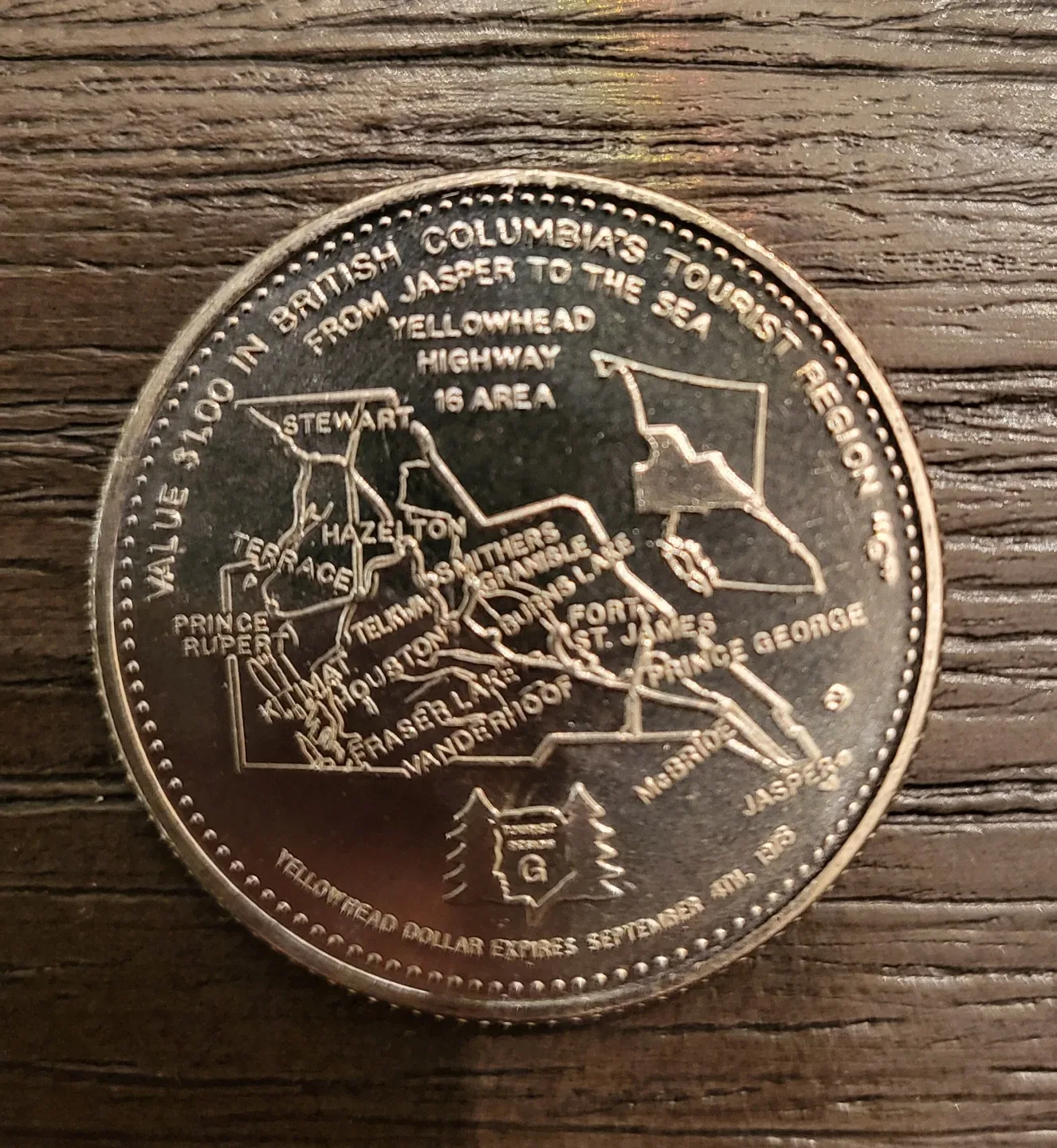 Moricetown Canyon Commerative Token 1978 image indicator(2)