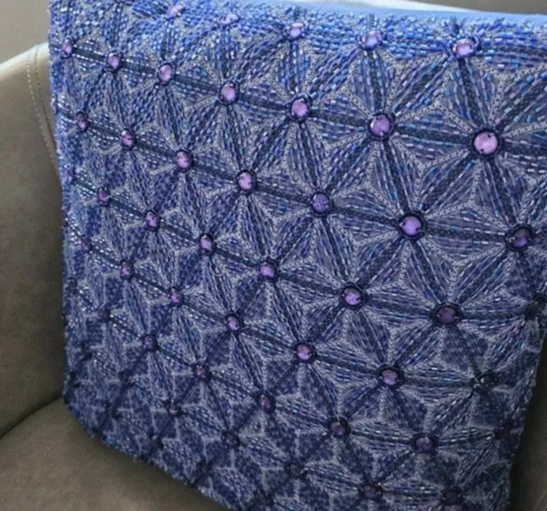 Decorative Throw Pillows - Set of 2..NEW GLITTER AND SEQUENCE image indicator(5)