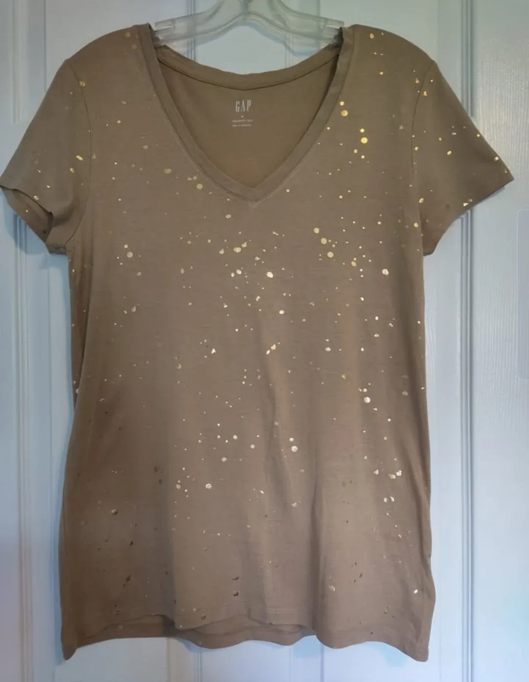 GAP beige T-shirt women - Size Medium thumbnail