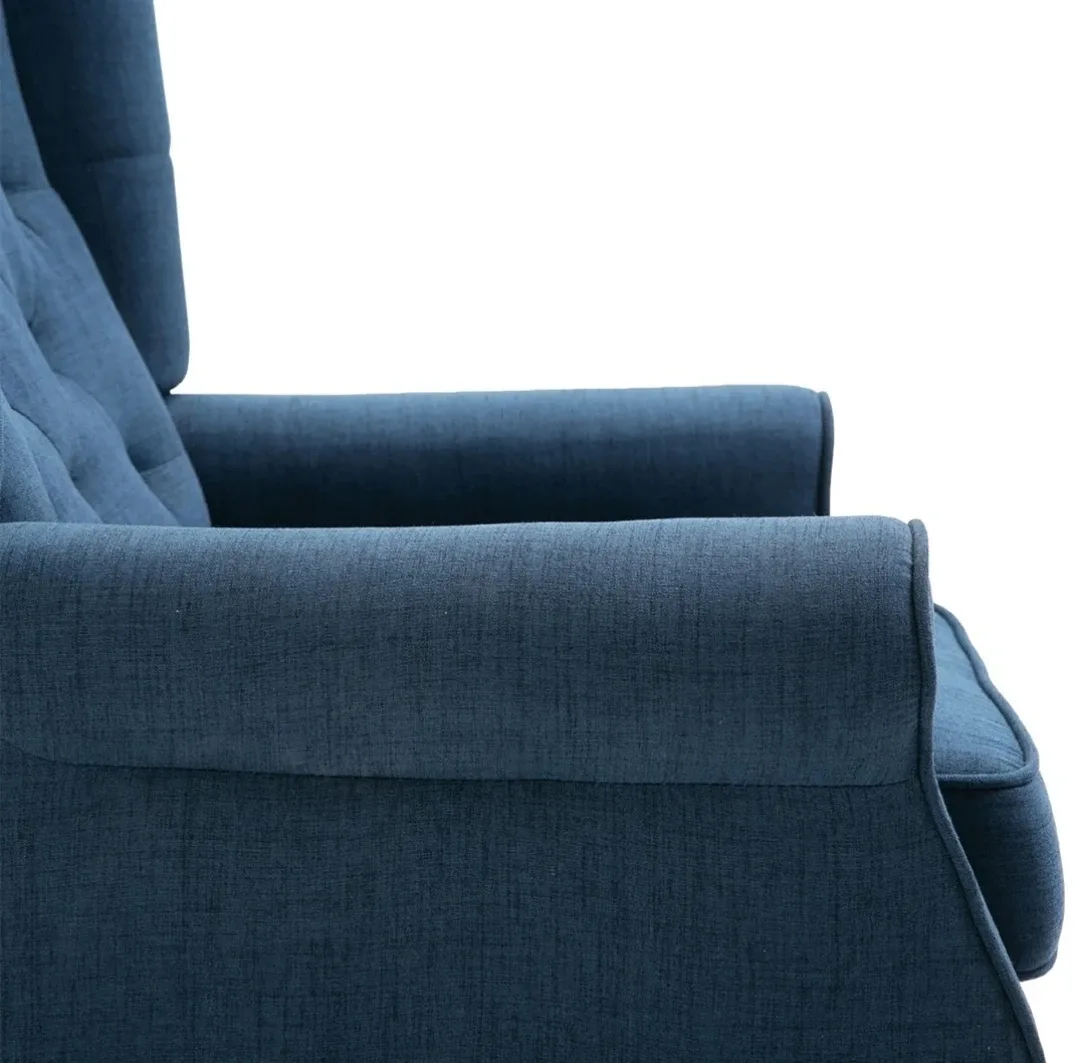 Blue Wingback Armchair image indicator(4)