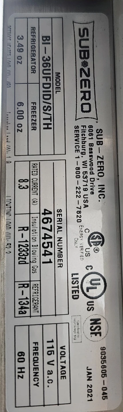 2023 Sub Zero Built In Refrigerator - photo 3