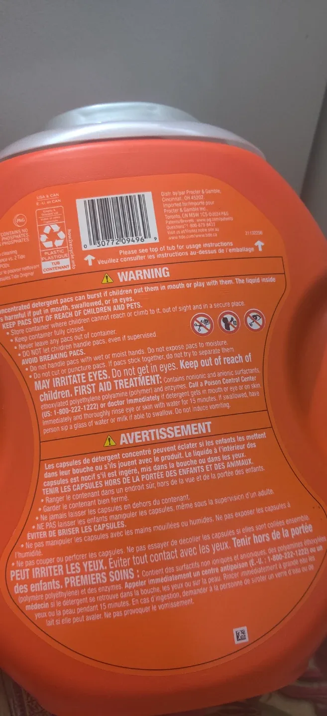 Tide Power Pods Odour + Oxi - 45 XL Capsules image indicator(4)