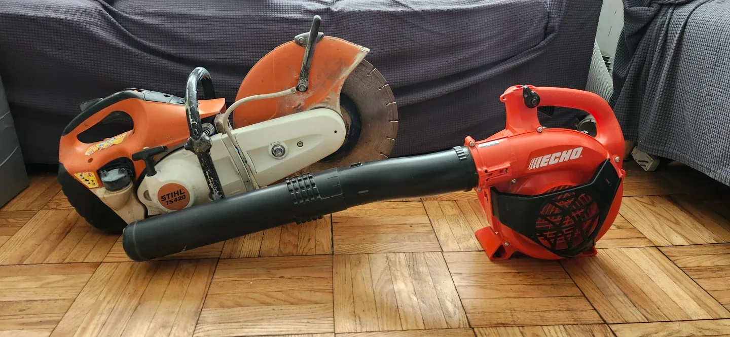 Stihl TS 420 Cutquik Saw & Echo Leaf Blower thumbnail