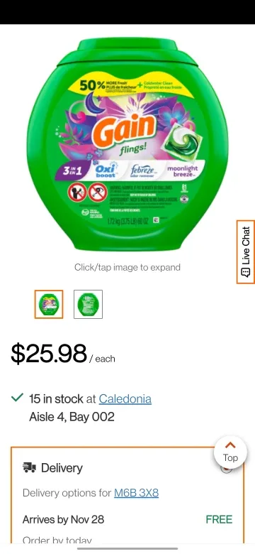 Gain Flings! Laundry Detergent Pods, 76 count image indicator(3)