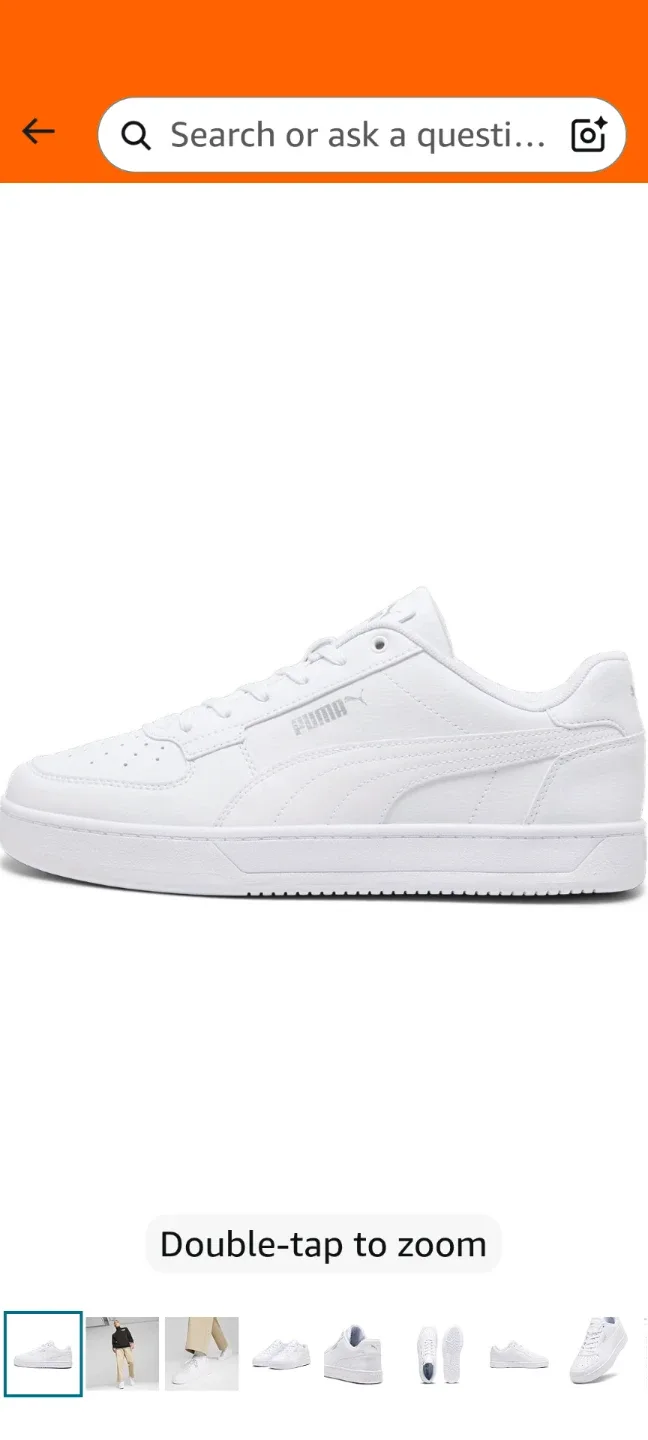 Puma Court Women's White Sneakers, Size 10